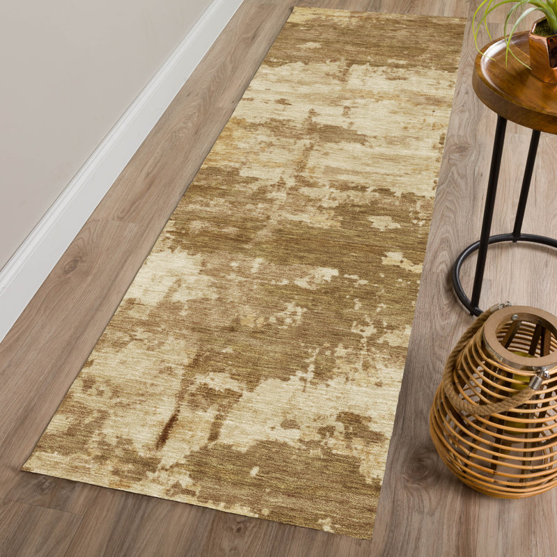 Machine Washable Indoor/Outdoor Earleville ACN2362 Abstract Rug, Runner 2'3" x 7'6"