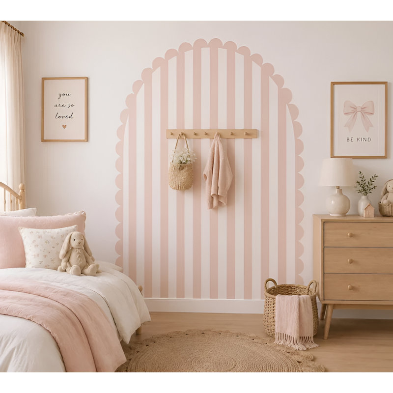Wall Decals, 72" W x 80" H, Blush Pink