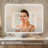 Frameless Dimmable Bathroom LED Mirror with Anti-Fog & 3 Colors Adjustable-9848427
