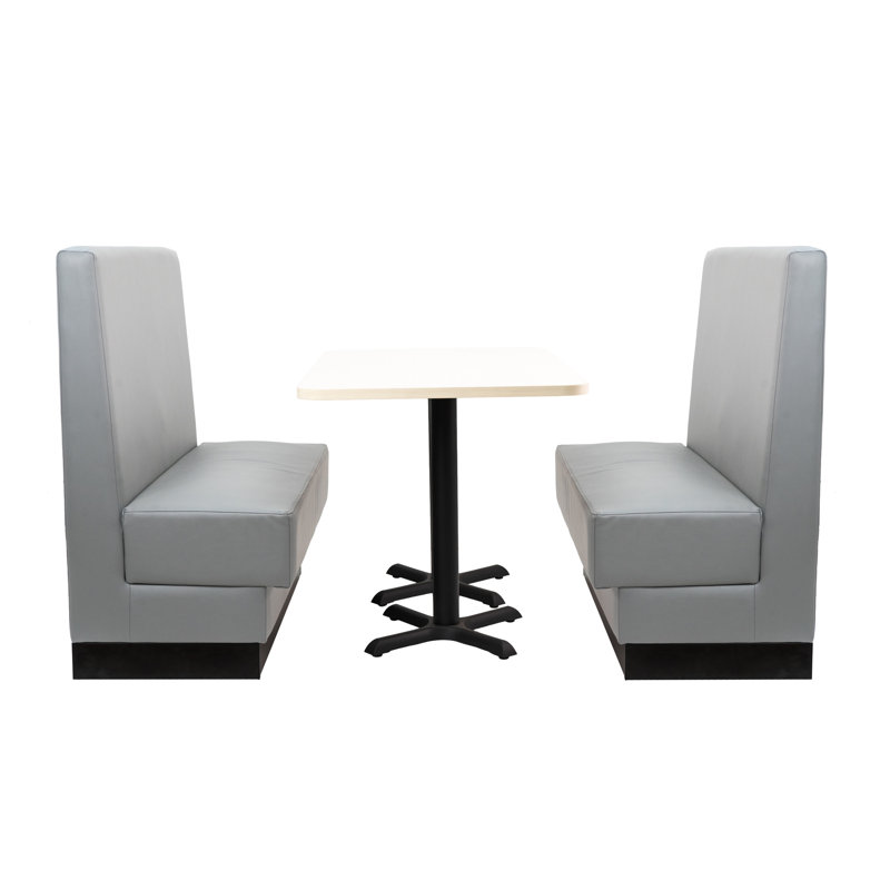Banquette de restaurant simple face - gris foncé, Gris