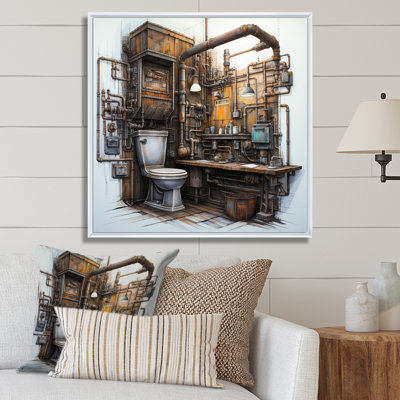 " Toilet Industrial Chic Mixed I "