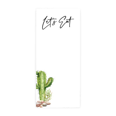 Carte de menu de mariage imprimable Desert Chic Cacti pour imprimante de bricolage, paquet de 52