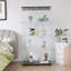 Vitrine à deux portes au sol avec 4 tablettes, parfaite pour mettre en valeur des objets de collection et des décorations à la maison ou au bureau-1245576204-1245576242