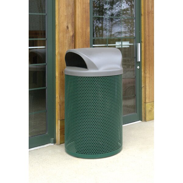 Wausau Tile Steel 41 Gallon Trash Can | Wayfair