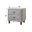 Table de chevet Cleo Grey Boucle