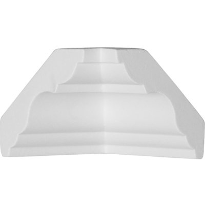 Endurathane Inside Corner for Palmetto Smooth Crown Moulding, 3"P x 3"H (matches moulding MLD03X03X04PA), Factory Primed