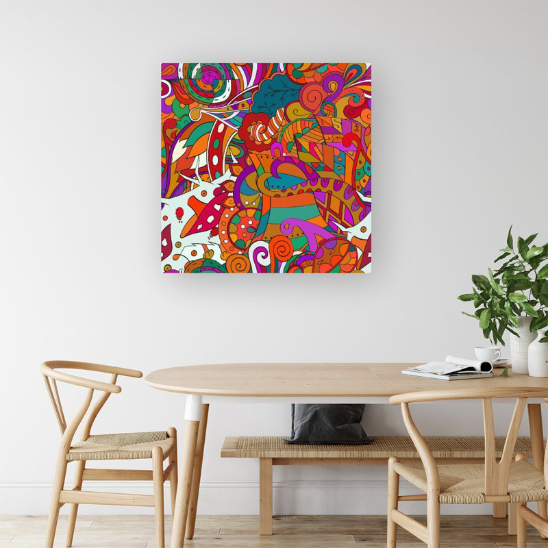 1 Piece Wrapped Canvas Wall Art, 40cm H x 40cm W x 3.8cm D