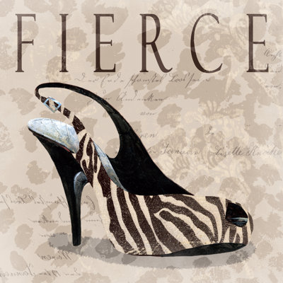 Fierce Shoe 2 - Wrapped Canvas Print