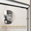 Modernisation de la salle de bain moderne à cadre en aluminium