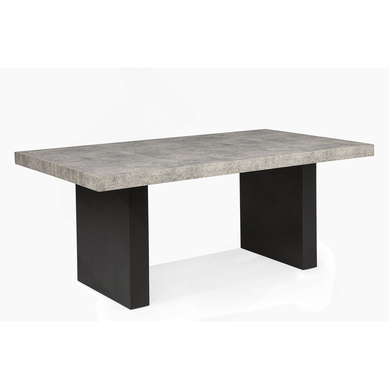Ensemble de salle à manger 7 pièces Table de salle à manger gris patiné, 7 pièces : table, 6 chaises