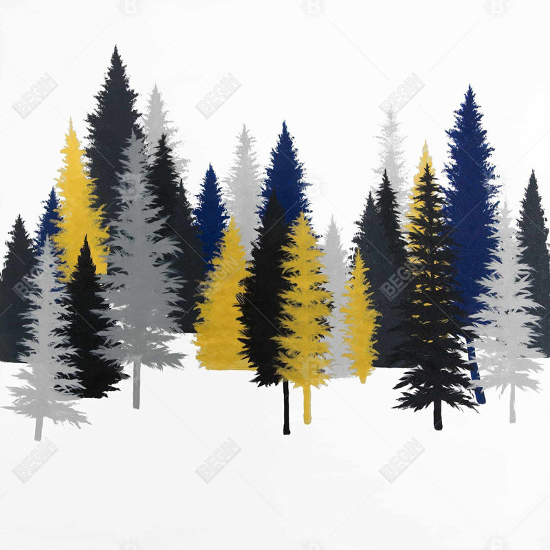 Golden fir - 26"x26" Throw pillow - Poly twill - Print on demand, Polyester/Polyfill, 26" x 26"