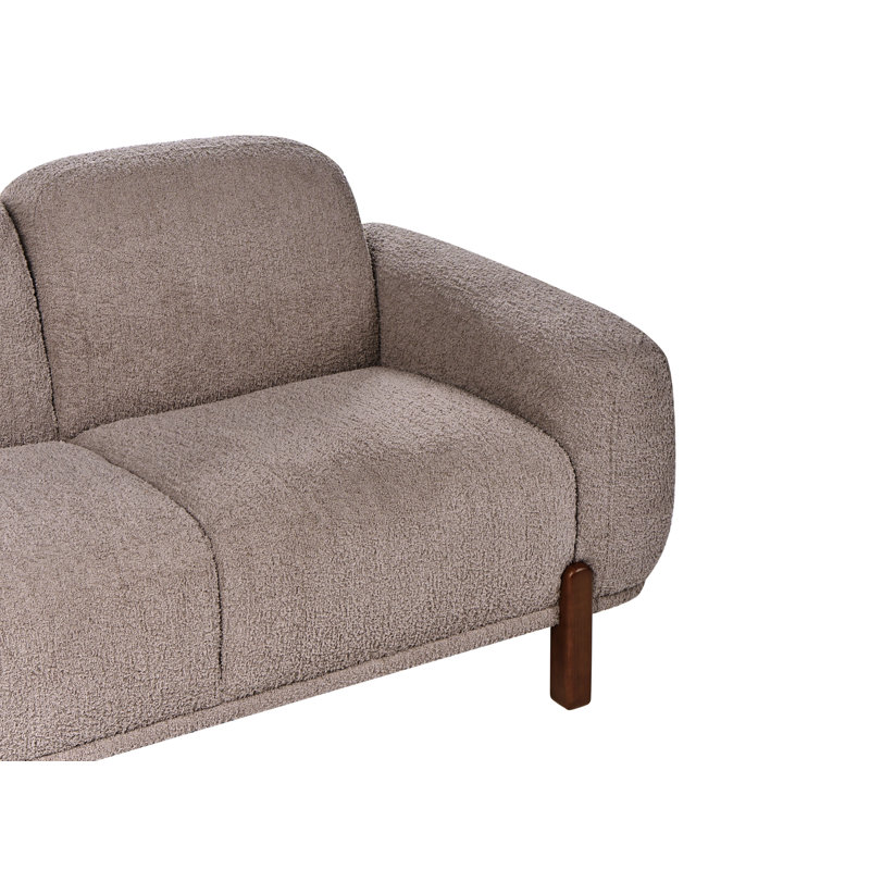 Sofa 2 Seater ODNES Boucle, Taupe