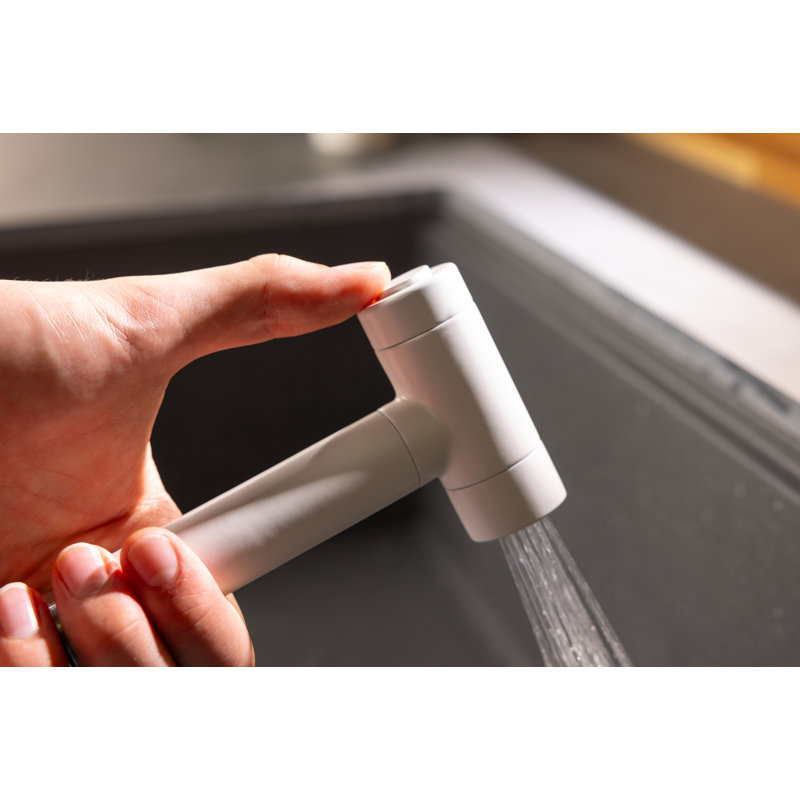 Click Modern Kitchen Hand Spray, Matte White