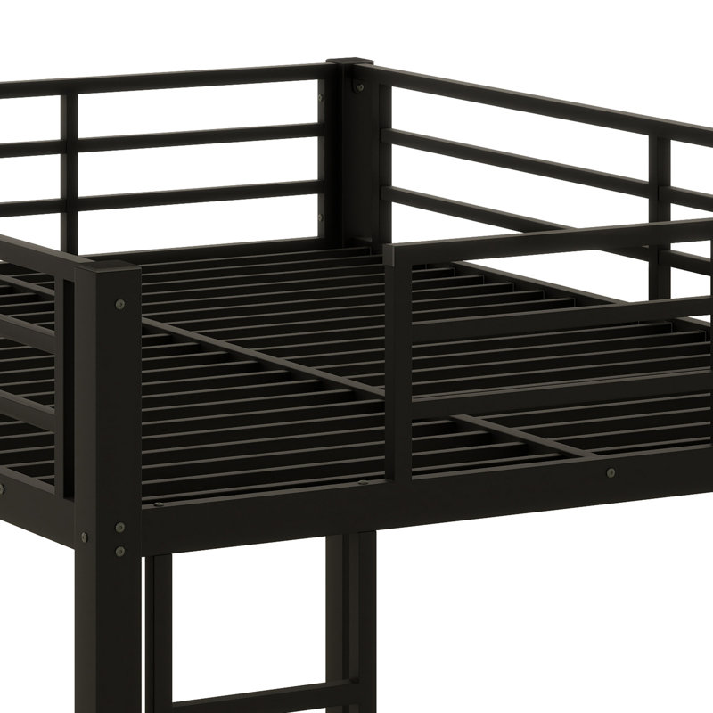 Loft Bed Featuring An Easy Climb Ladder And Safety Guardrails, Queen
