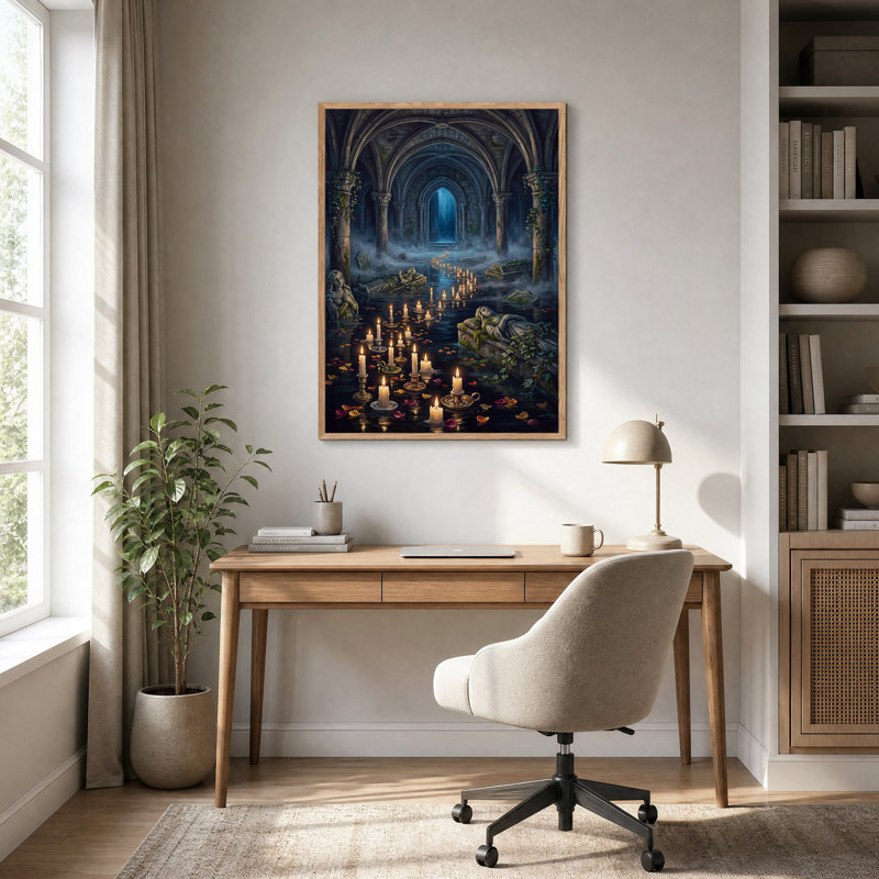 Art mural sur toile gothique, H 48 po x l 36 po