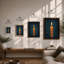 Solitary Flame Minimalist - Print-370619249-370619240