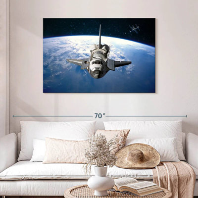Oberle Space Shuttle Orbiting Earth