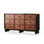 Armoire d'appoint en bois manufacturé noir massif-1674525497