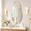 Miroir mural moderne en aluminium avec cadre asymétrique pour meuble-lavabo-317679944-317679946