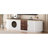 80-Inch Tv Stand In White , 3 Drawers, 2 Cabinets, 1 Shelf And Metal Handles Home Interior Design For Screen, With Living Room Concept Idea-1973651677