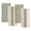 4 Piece Monaco Slubbed Tea Towel Set-2103504920