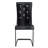 UrbanElegance Modern Minimalist Dining Chair Set with C-Shaped Cantilever Frame and Crocodile Faux Leather Upholstery-1314459477-1314459474