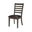 Ensemble de salle à manger simple et classique brun 7 pièces Table de salle à manger en faux marbre 6 chaises d'appoint en cuirette Mobilier de salle à manger-424216203