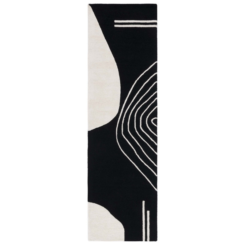 Arabelle Rodeo Drive 860 Area Rug In Black / Ivory, Runner 2'3" x 6'