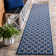 Arneshia Cotton Blue/Beige Area Rug