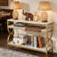 Canapé en faux marbre, table de chevet à 3 niveaux, console, table de vestibule