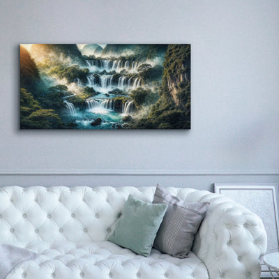 'Majestic Waterfall' by Rey Klimt Wall Art