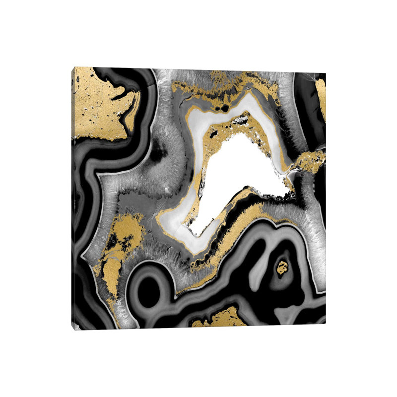 Agate Noir I by Danielle Carson - Wrapped Canvas Print, 45.72 cm H x 45.72 cm W x 1.91 cm D