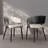 Modern Upholstered Dining Chairs with Arms Set of 2 Two Tone Microfiber Leather Dining Chairs-289064136-286282452