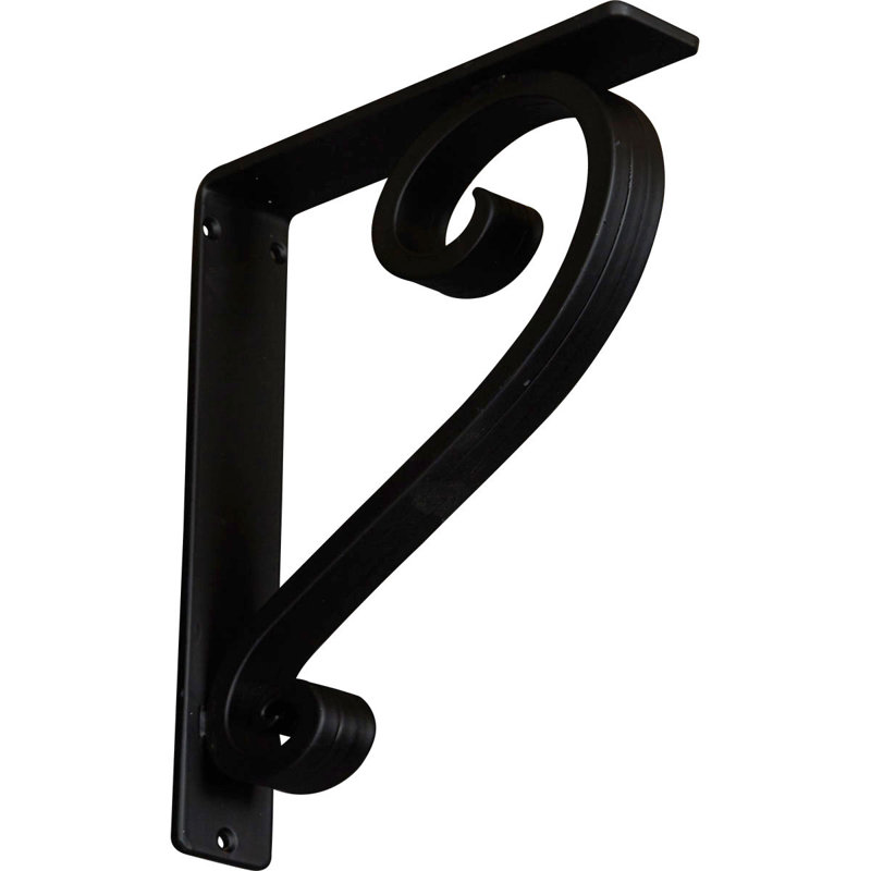 Support en fer forgé Edwards, 2 po x 12 po