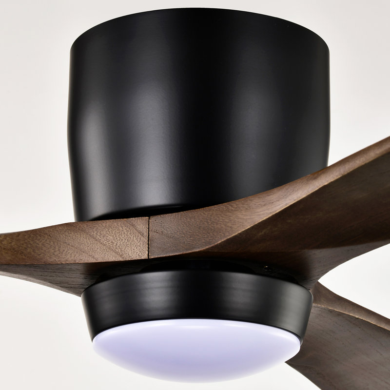 Ventilateur de plafond 52 po avec lumières, Noir mat