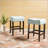 Set of 2, 26.75" Backless Fabric Counter Height Barstool-767768580