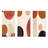 Beige Minimal Boho Pattern I - Abstract Minimalism Metal Wall Art Set Of 3-574464808