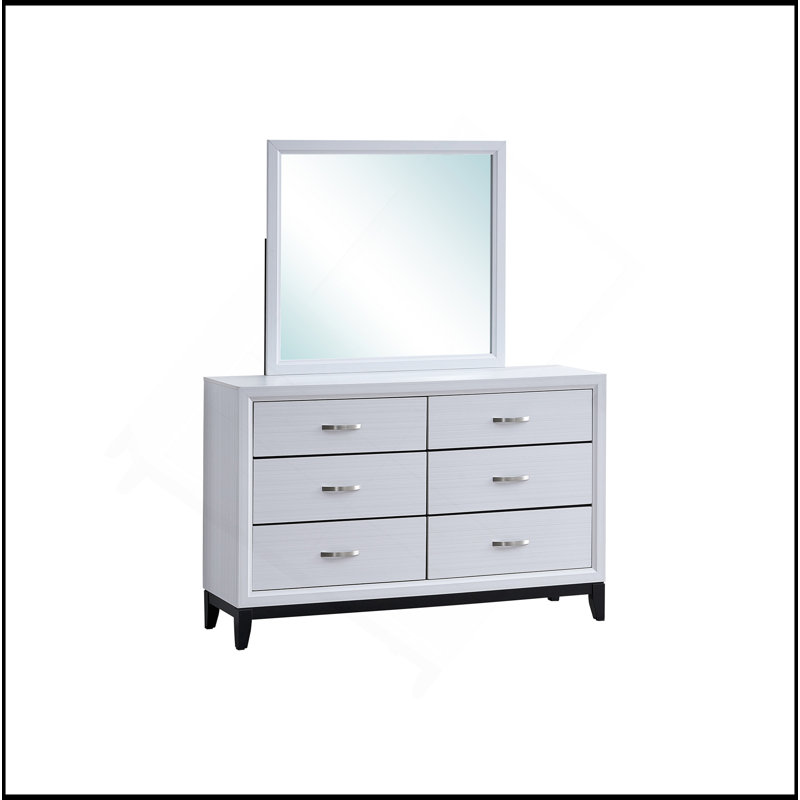 Commode Glasgow G04390-D (miroir non inclus), Blanc