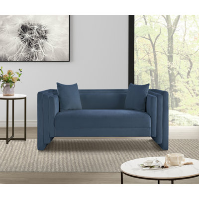 Everett Chenille Fabric Loveseat
