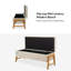 Brentlinger 49.6'' Mid-century Modern Upholstered Storage Bench with Solid Wood Legs and Tufted Seat-1821322065