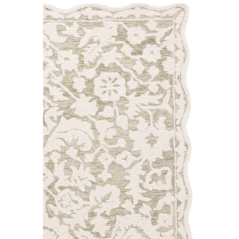 Martha Stewart 4980 Hand Tufted 80% Wool; 20% Cotton Oriental Rug, 6' X 6' Square