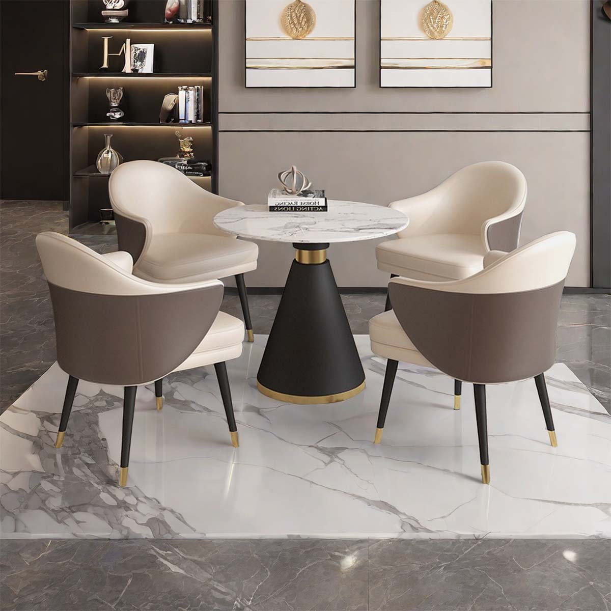 Everly Quinn Lilyella 5 - Piece Faux Leather Living Room Set | Wayfair