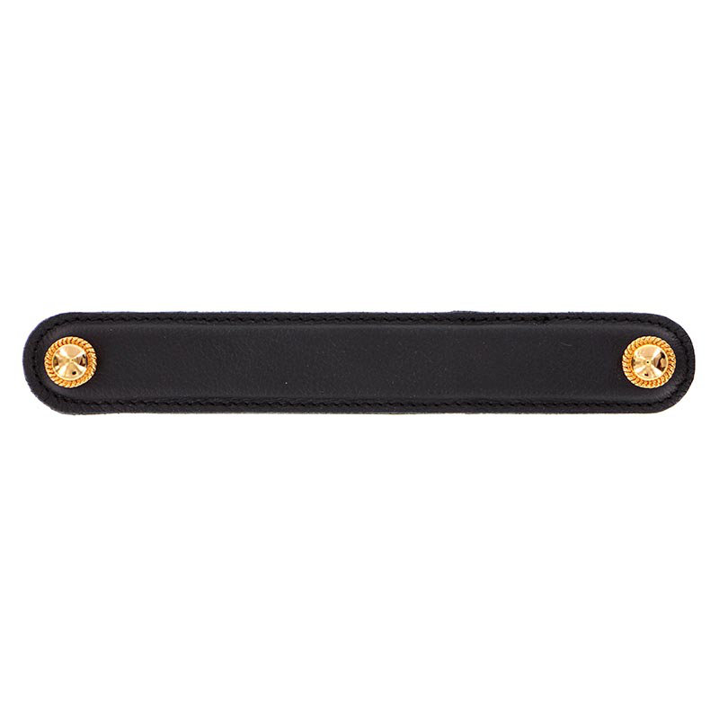 Sanzio 6" Center to Center Bar Pull, 3'', Polished Gold