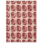 Wool Geometric Area Rug in Red/Pink-74187200