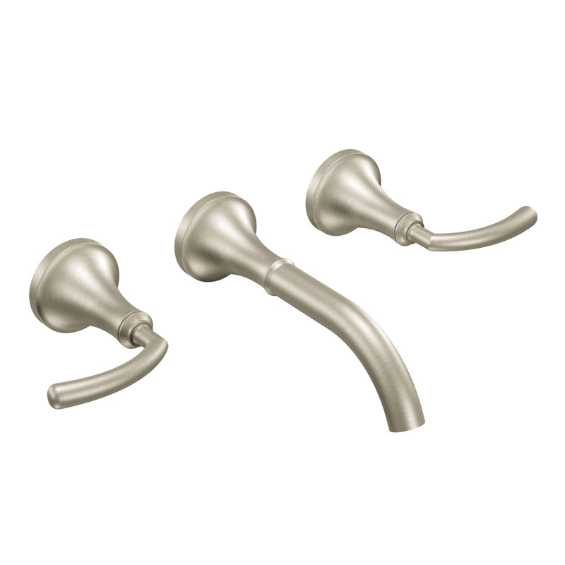 Icon Wall Mounted Bathroom Faucet, Brushed Nickel