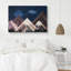 «Western Wood Effect Landscape», «Western Wood Effect Decor Woodblock Night Mountain Range Nature Wilderness Landscape» sur-99543192