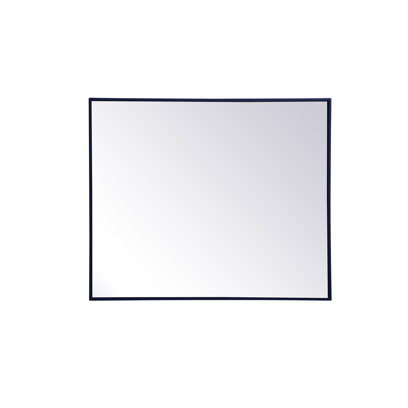 Sabine Metal Rectangle Wall Mirror, 36" x 30", Blue