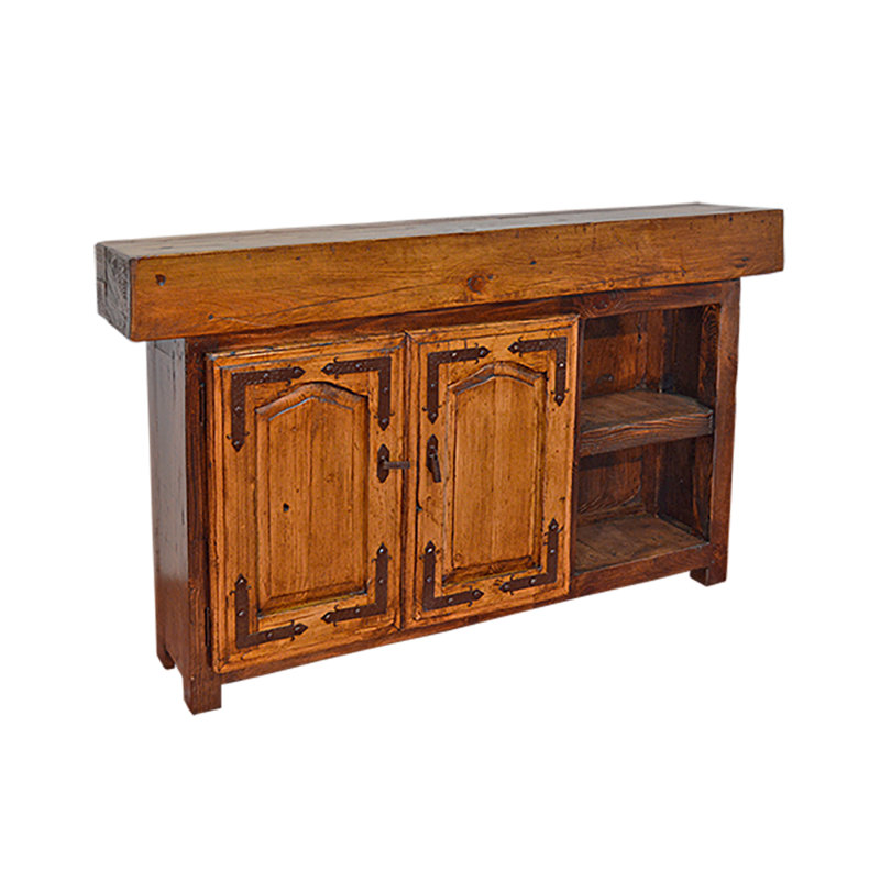 Console de coffre Rancho Forge 62 po Slim en bois massif