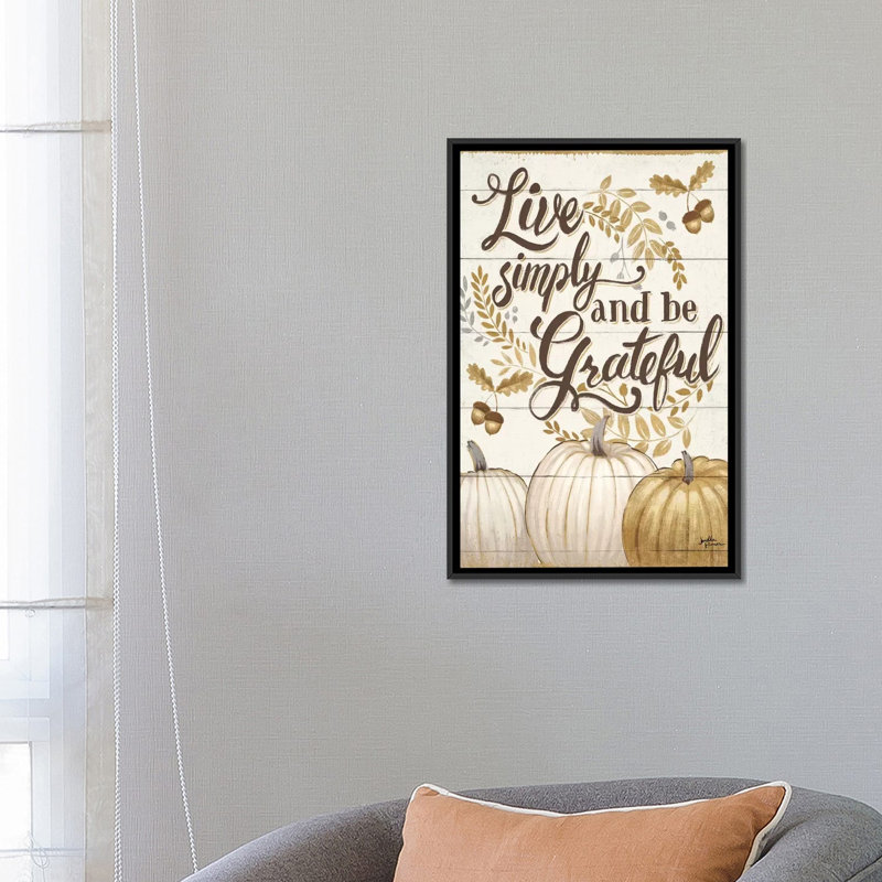 « remerciement i », art textuel sur toile tendue, H 26 po x l 18 po x P 1,5 po, Toile avec cadre noir, Pas de tapis