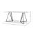 Stone Top Metal Base Dining Table-87462138-87462136